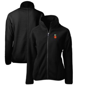 Women's Cutter & Buck Black UCF Knights Cascade Eco Sherpa Full-Zip Fleece Jacket