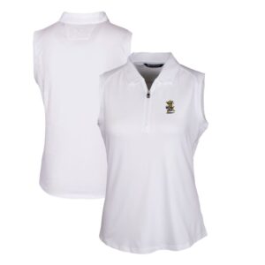 Women's Cutter & Buck White Wichita State Shockers Forge Stretch Sleeveless Polo