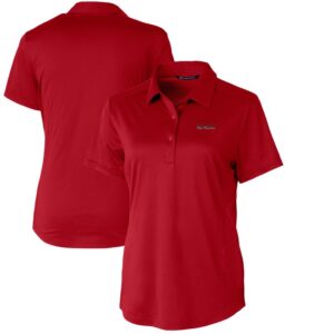 Women's Cutter & Buck Red Texas Tech Red Raiders Vault Prospect Textured Stretch Polo