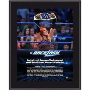 Becky Lynch 10.5" x 13" 2016 Backlash Sublimated Plaque