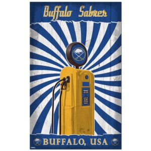 Buffalo Sabres 11'' x 19'' Retro Pump Location Sign
