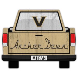 Vanderbilt Commodores 12'' x 12'' Truck Back Décor