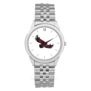 Unisex Silver Saint Joseph's Hawks Team Logo Rolled Link Bracelet Wristwatch