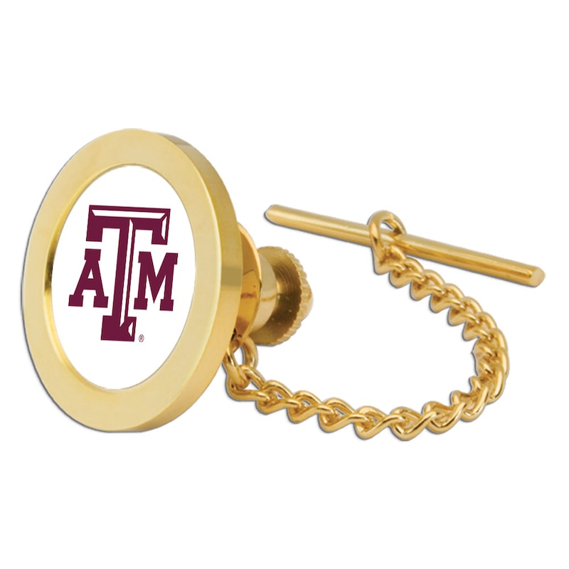 Gold Texas A&M Aggies Team Logo Tie Tack/Lapel Pin