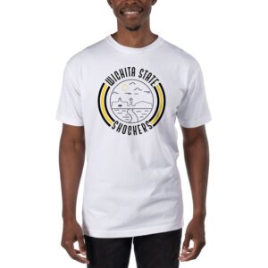 Men's Uscape Apparel White Wichita State Shockers T-Shirt