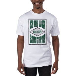 Men's Uscape Apparel White Ohio Bobcats T-Shirt
