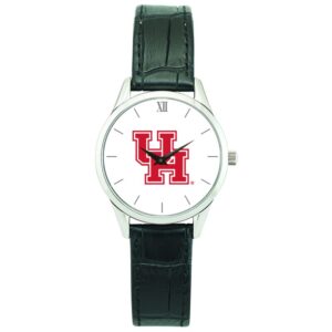Women's Silver Houston Cougars Stainless Steel Wristwatch