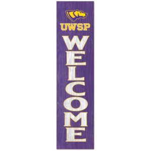 Wisconsin-Stevens Point Pointers 12'' x 48'' Outdoor Leaner Welcome Sign
