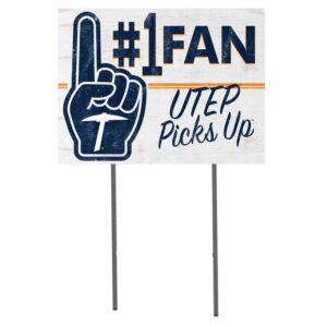 UTEP Miners 18'' x 24'' #1 Fan Yard Sign