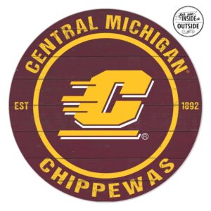 Central Michigan Chippewas 20'' x 20'' Indoor/Outdoor Team Color Circle Sign