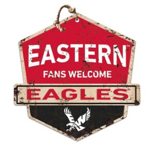 Eastern Washington Eagles 20'' x 20'' Fans Welcome Badge Sign