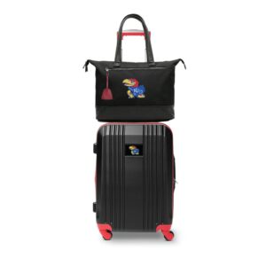 MOJO Kansas Jayhawks Premium Laptop Tote Bag and Luggage Set