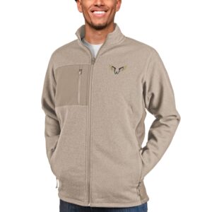 Men's Antigua Oatmeal Philadelphia Wings Course Full-Zip Jacket