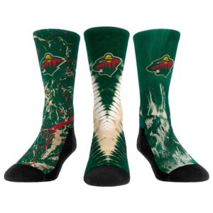Youth Rock Em Socks Minnesota Wild Three-Pack Crew Socks Set