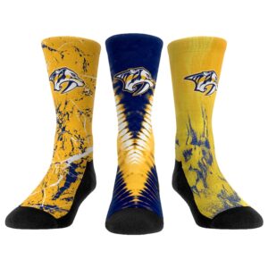 Youth Rock Em Socks Nashville Predators Three-Pack Crew Socks Set