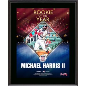 Fanatics Authentic Michael Harris II Atlanta Braves 2022 National League Rookie of the Year 10.5'' x 13'' Sublimated Plaque