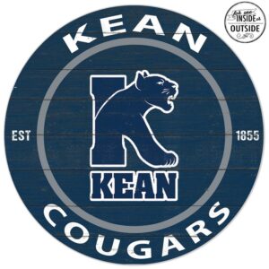 Kean University Cougars 20'' x 20'' Indoor/Outdoor Team Color Circle Sign