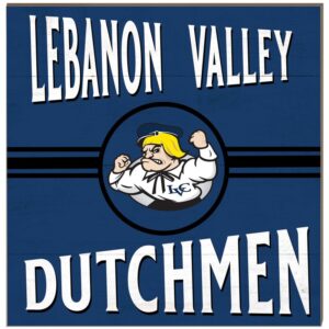 Lebanon Valley College 10" x 10" Retro Team Sign