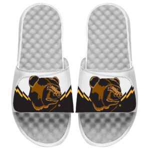 Men's ISlide White Boston Bruins Special Edition 2.0 Slide Sandals