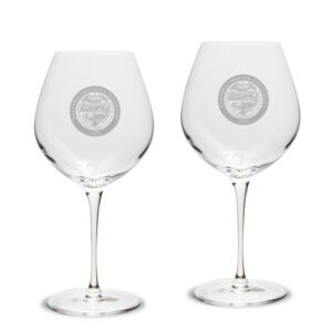 Eastern Oregon Mountaineers 22oz. 2-Piece Luigi Bormioli Titanium Robusto Wine Glass Set