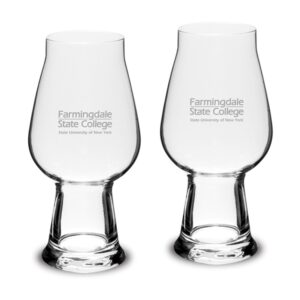 SUNY Farmingdale State Rams 18.25oz. Luigi Bormioli IPA Beer Glass Set