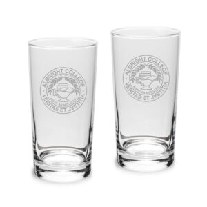 Albright Lions 10oz. 2-Piece Highball Glass Set