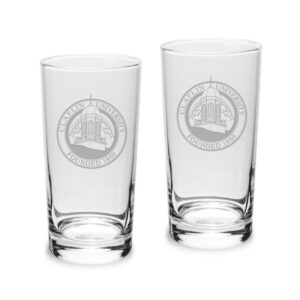Claflin Panthers 10oz. 2-Piece Highball Glass Set