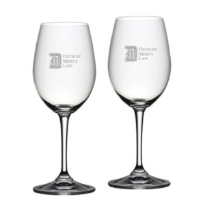 Detroit Mercy Titans 20oz. 2-Piece Riedel Red Wine Glass Set