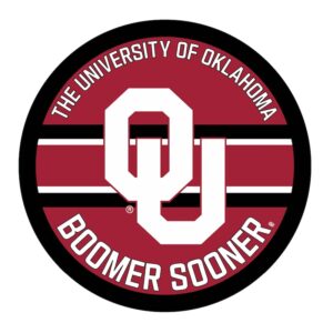 Oklahoma Sooners 15" Round LED Lit Wall Sign