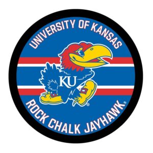 Kansas Jayhawks 15" Round LED Lit Wall Sign