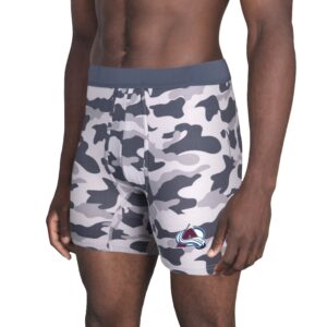 Men's Concepts Sport Charcoal Colorado Avalanche Invincible Knit Boxer Briefs
