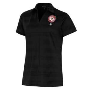 Women's Antigua Black Louisville Black Caps Compass Polo