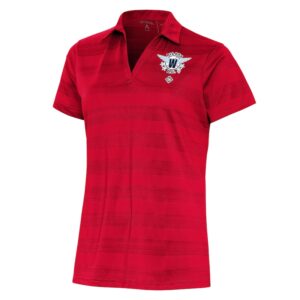 Women's Antigua Red Washington Pilots Compass Polo