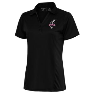 Women's Antigua Black Birmingham Black Barons Tribute Polo