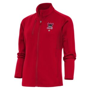 Women's Antigua Red Detroit Wolves Generation Full-Zip Jacket