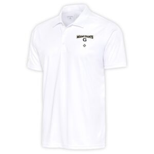 Men's Antigua White Miami Giants Big & Tall Tribute Polo