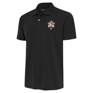 Men's Antigua Charcoal Negro League Big & Tall Tribute Polo