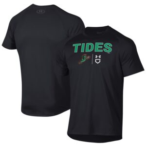 Men's Under Armour Black Norfolk Tides Tech T-Shirt