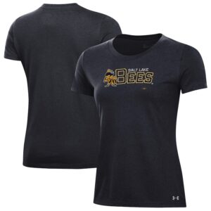 Women's Under Armour Black Salt Lake Bees Performance T-Shirt