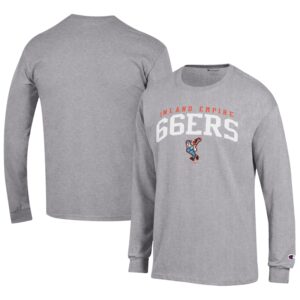 Men's Champion Gray Inland Empire 66ers Jersey Long Sleeve T-Shirt