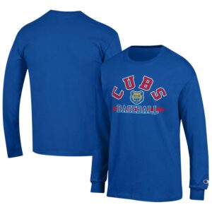 Men's Champion Royal Iowa Cubs Jersey Long Sleeve T-Shirt