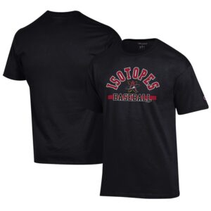 Men's Champion Black Albuquerque Isotopes Logo Jersey T-Shirt