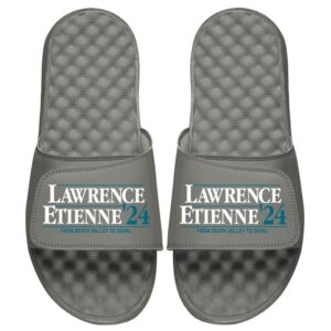 Youth ISlide x BreakingT Trevor Lawrence & Travis Etienne Gray NFLPA From Death Valley To Duval Slide Sandals