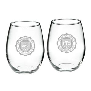Pacific Boxers Team Graphic Two-Piece 21oz. Stemless Wine Glass Set