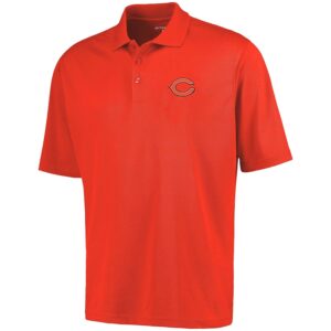 Antigua Chicago Bears Pique Xtra-Lite Polo - Orange