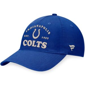 Men's Fanatics Royal Indianapolis Colts  Heritage Adjustable Hat
