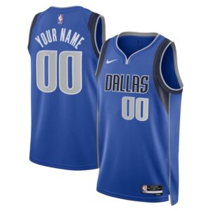 Unisex Nike Blue Dallas Mavericks Swingman Custom Jersey - Icon Edition