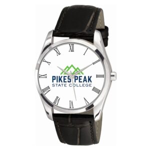 Women's Pikes Peak State College Berkeley Black Leather Watch