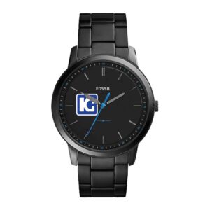 Men's Kaskaskia College Blue Devils Fossil Minimalist Slim Stainless Steel Watch