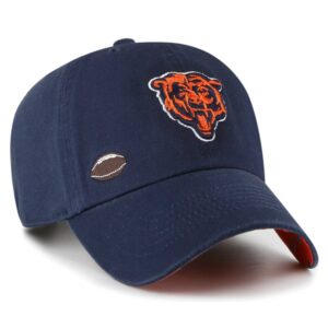 Women's '47  Navy Chicago Bears Confetti Icon Clean Up Adjustable Hat